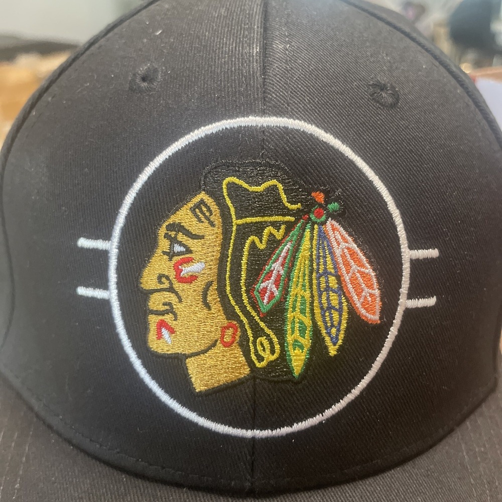 Adidas NHL Chicago Blackhawk Black Adjustable Cap